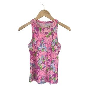 Lilly Pulitzer Luxletic Westley Tank Top Floral Colorful XXS Athleisure